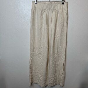 Thread & Supply Wide Leg Linen Blend Cozy Pants Trousers Slacks Size Small